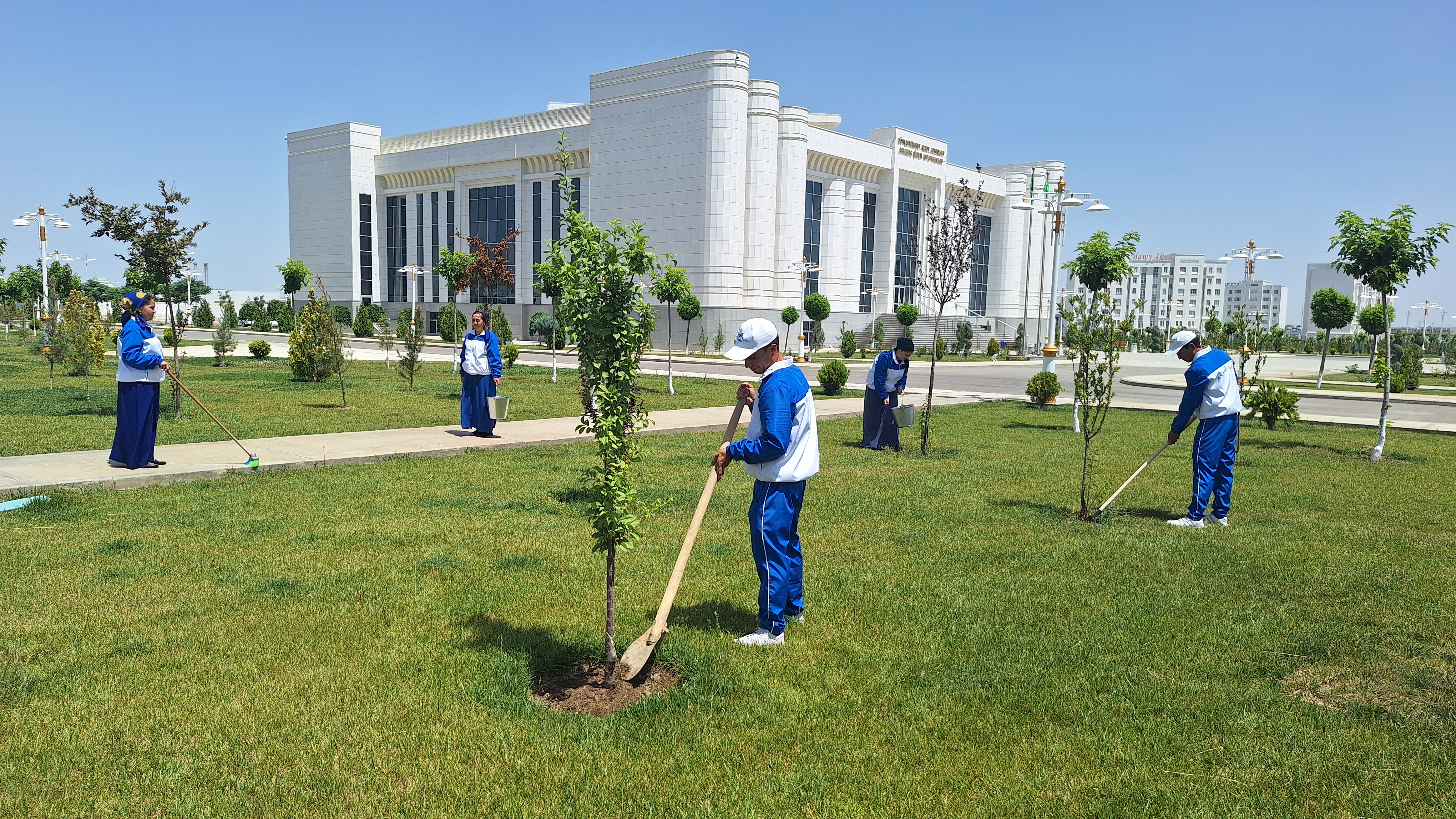 «The city of Arkadag, the city of gardens and groves»