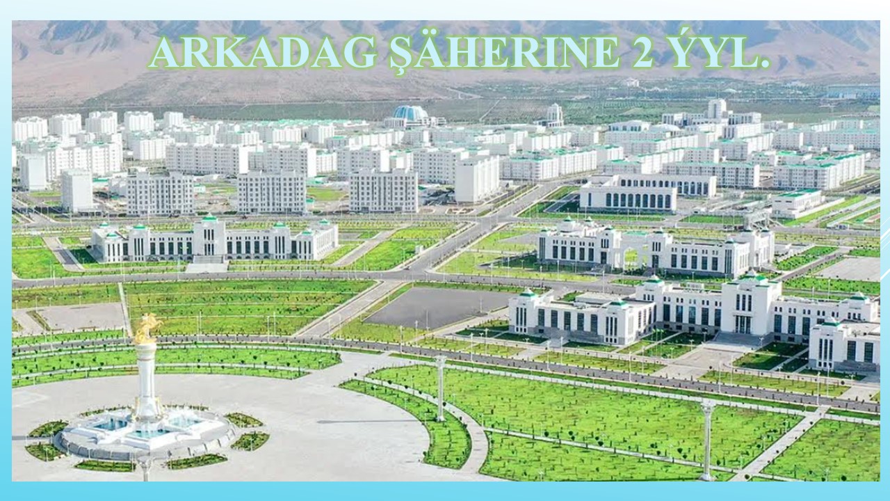 Arkadag şäheriniň dabaraly açylyp ulanylmaga berilmeginiň iki ýyllyk toýy.